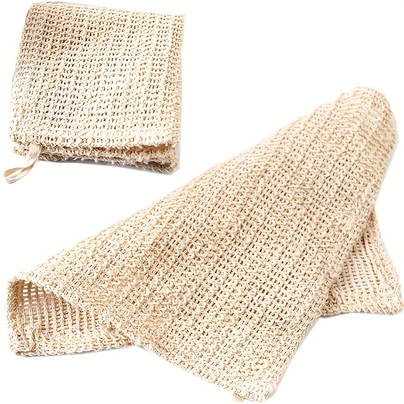 Body Loofah Natural - Cotton and Linen Towel Cloth Exfoliating