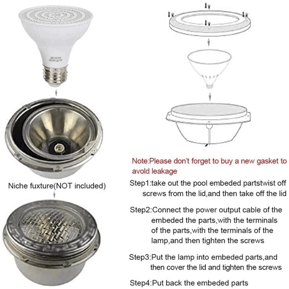 RGB LED Swimming Pool Light E2 - Xy Spa & Wellness George Town avis et prix
