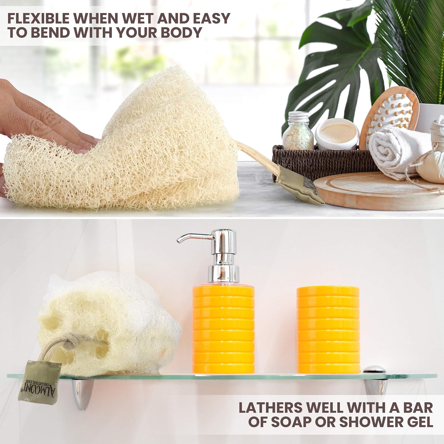 Natural Egyptian Loofah Exfoli - Body Loofah Natural avis et prix