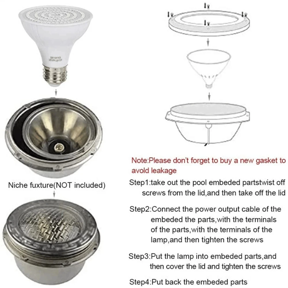 LED Swimming Pool Light E27 E2 - Xy Spa & Wellness George Town avis et prix