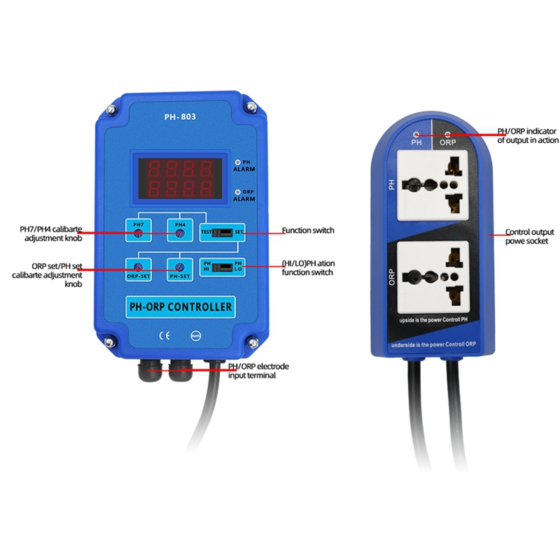 Digital 2&1 PH ORP Monitor Red - W Spa & Wellness avis et prix
