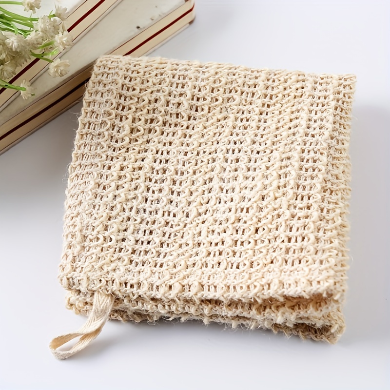 Cotton and Linen Towel Cloth E - Body Loofah Natural avis et prix