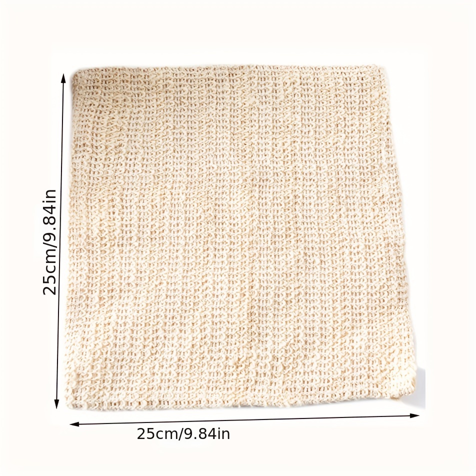 Cotton and Linen Towel Cloth E - Body Loofah Natural avis et prix