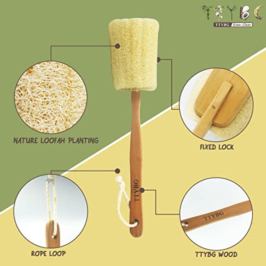 Natural Exfoliating Loofah Luf - Body Loofah Natural avis et prix