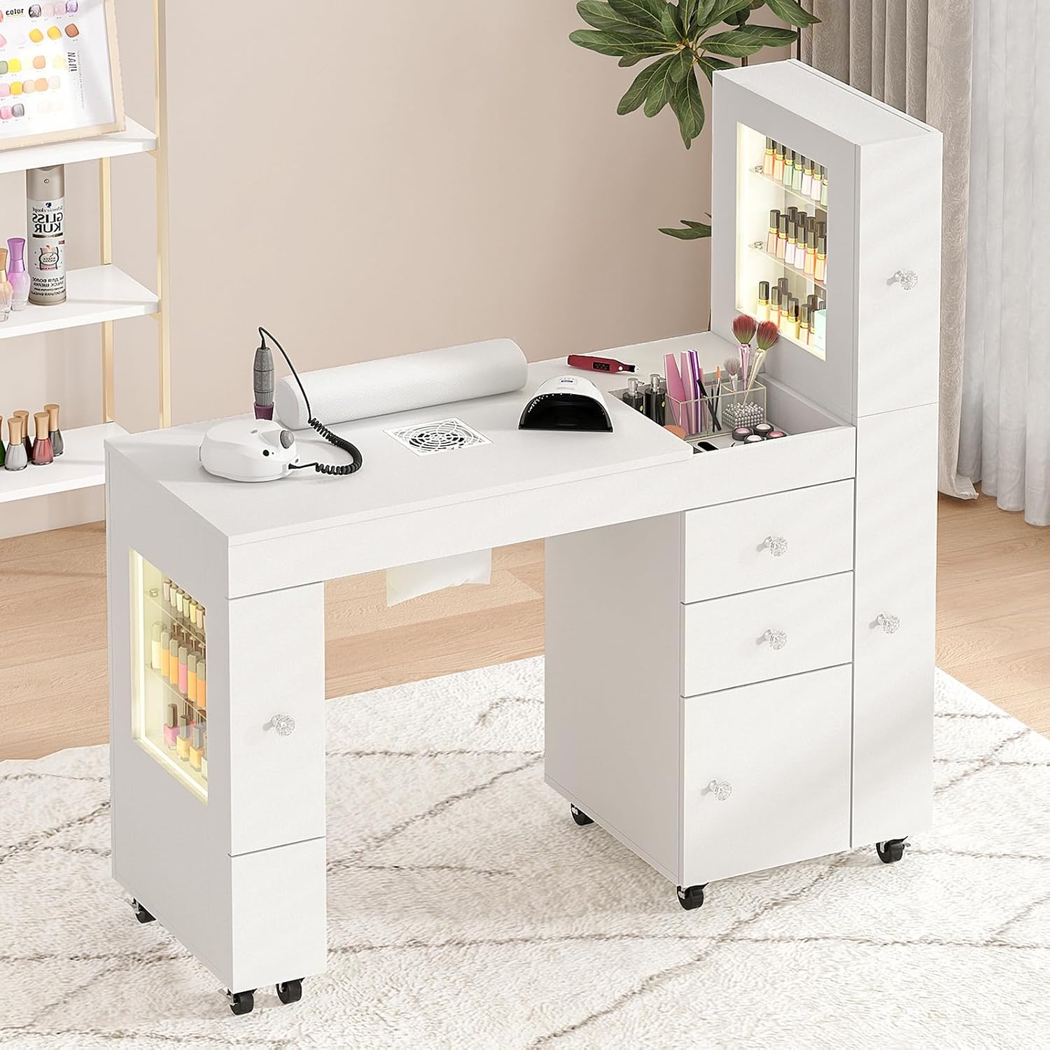 Manicure Table for Nail Tech w - W Spa & Wellness avis et prix