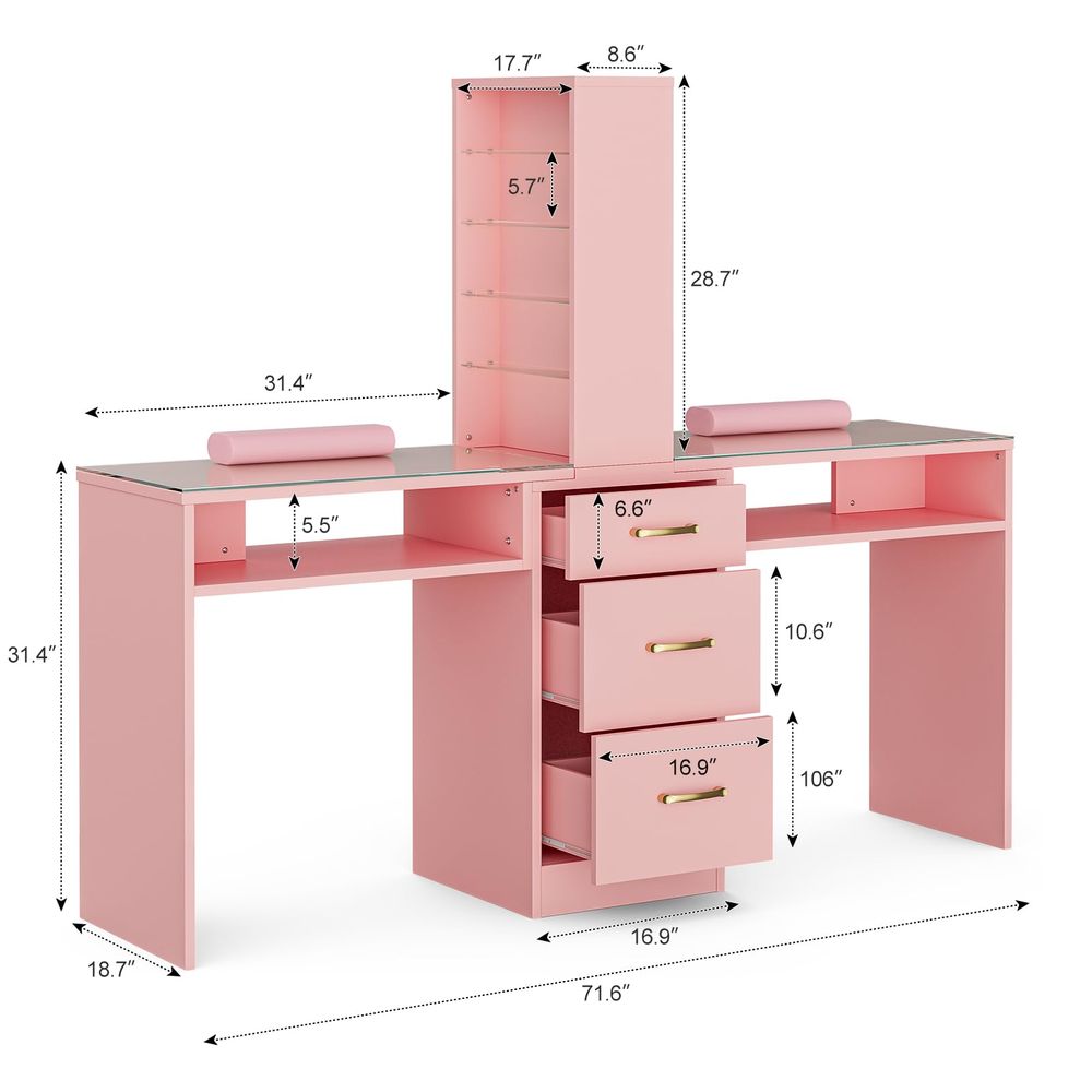 Manicure Table for Nail Tech w - W Spa & Wellness avis et prix