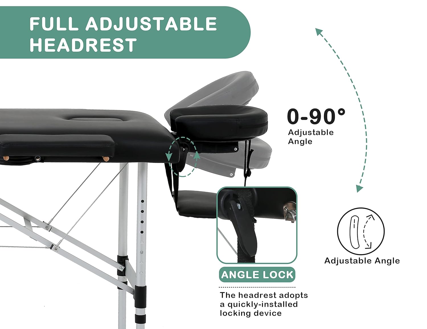 73in Aluminium Portable Massag - W Spa & Wellness avis et prix