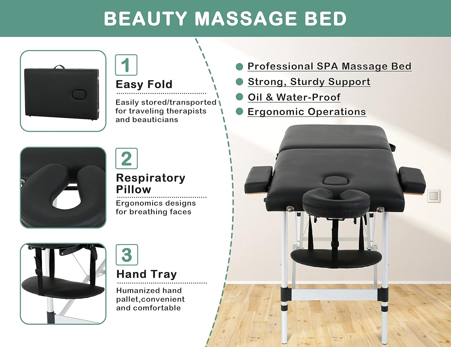 73in Aluminium Portable Massag - W Spa & Wellness avis et prix