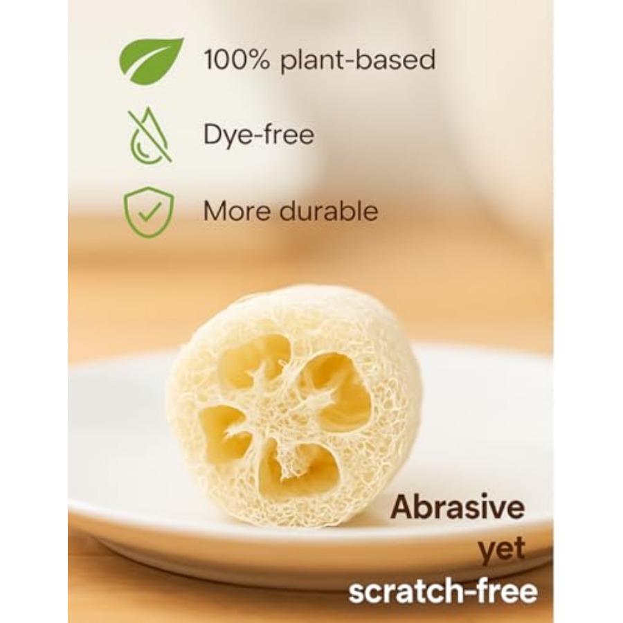 Loofah Body Scrubber Sponge 4- - Body Loofah Natural avis et prix