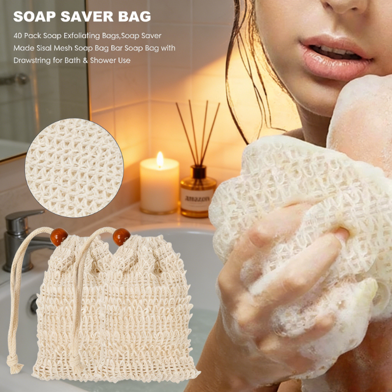 5-50Pcs Natural Sisal Soap Sav - Body Loofah Natural avis et prix