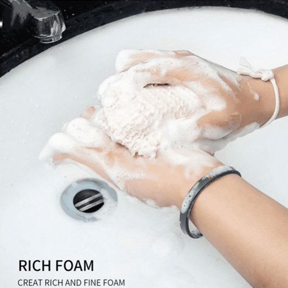 5Pcs Natural Cotton Linen Foam - Body Loofah Natural avis et prix