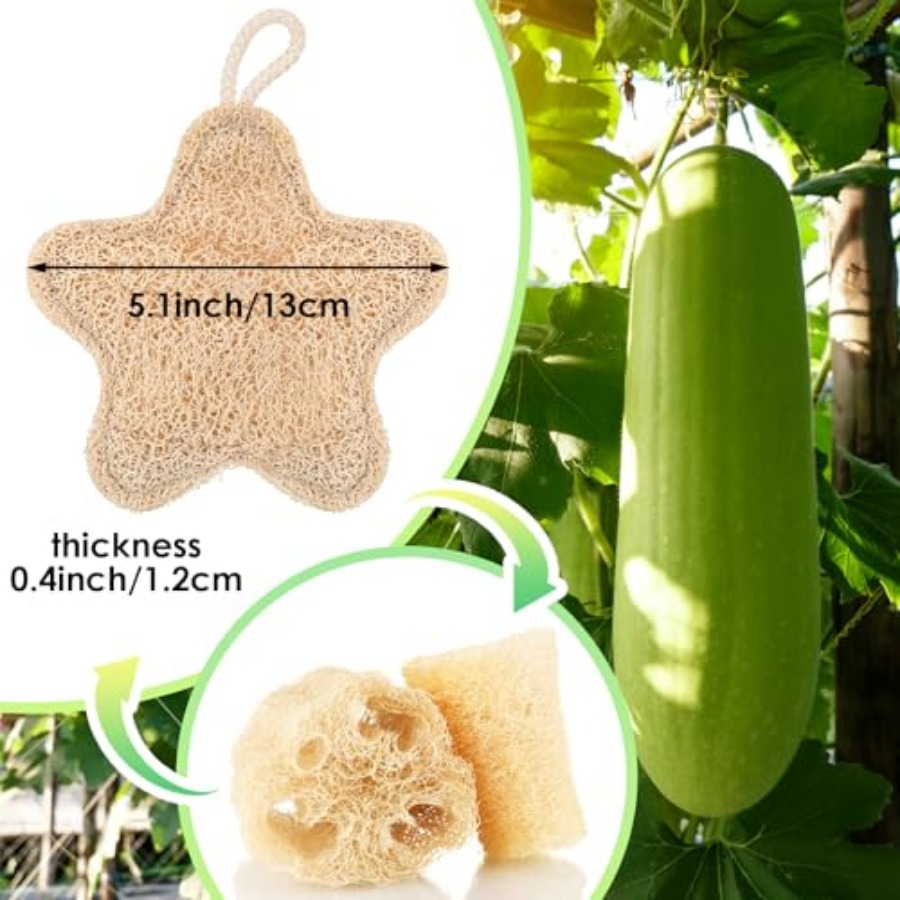 2PCS Travel Loofah Exfoliating - Body Loofah Natural avis et prix