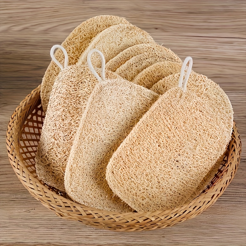 6pcs Natural Loofah Exfoliatin - Body Loofah Natural avis et prix