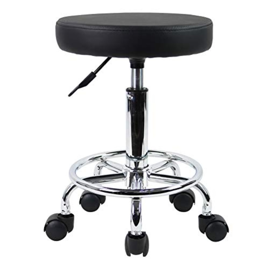 PU Leather Round Rolling Stool - Spa & Wellness Jura Resort Centre De Loisirs Des Franches Montagnes avis et prix