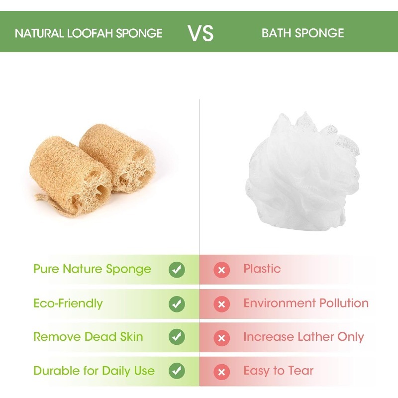 For Skin Care Spa Shower Body  - Body Loofah Natural avis et prix